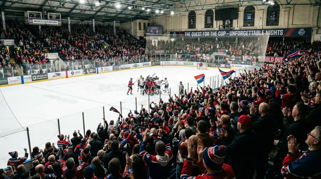 EIHL high-profile game in a packed British arena relevant to exchange market availability