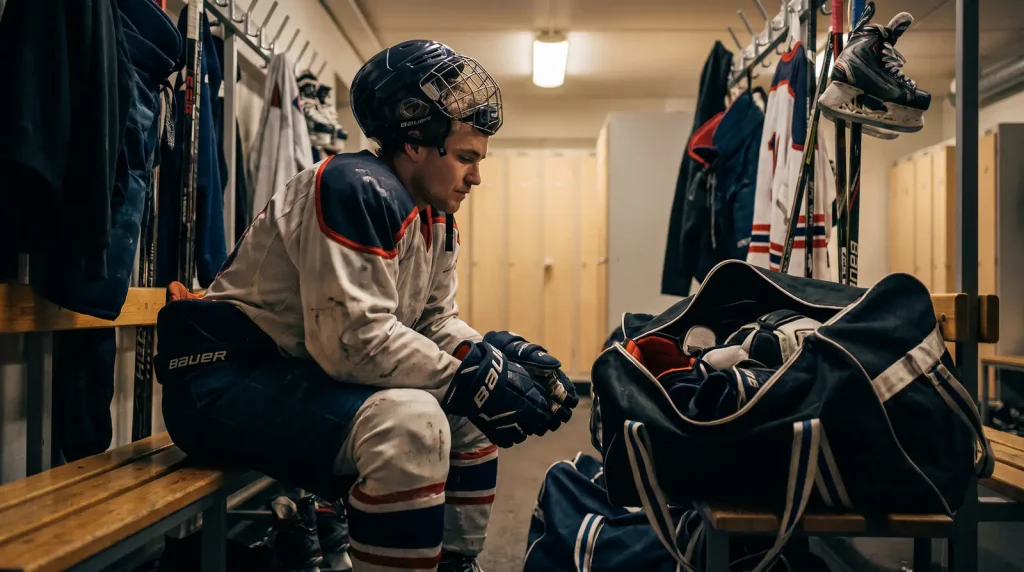Ice hockey player with kit suggesting mid-season roster transfer risk for EIHL bets