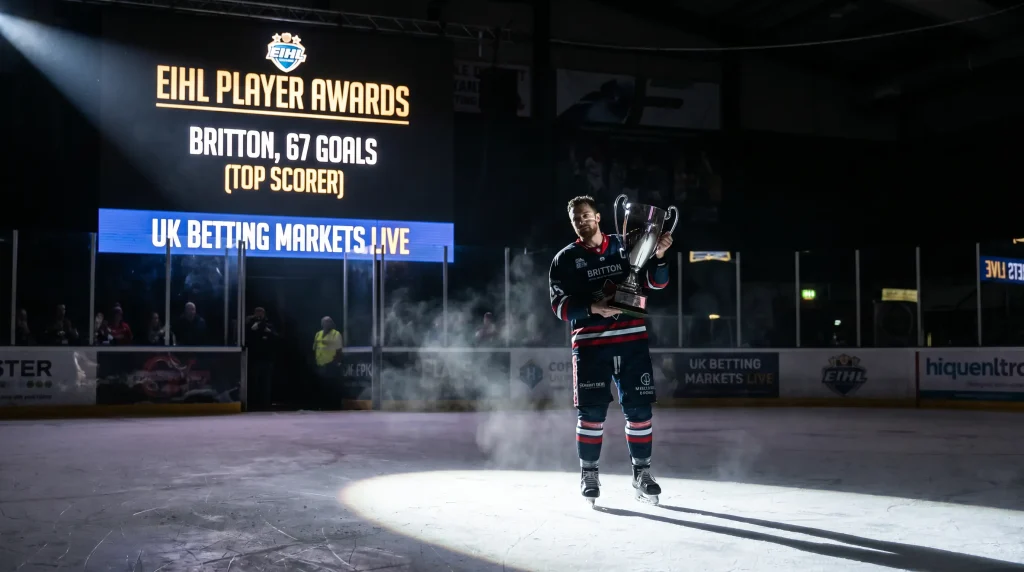EIHL player awards trophy and top scorer stats for UK betting markets