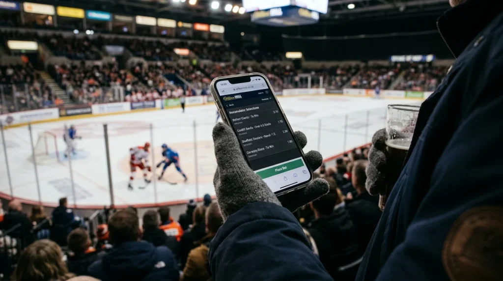 Hockey accumulator betting selections on a UK bookmaker platform