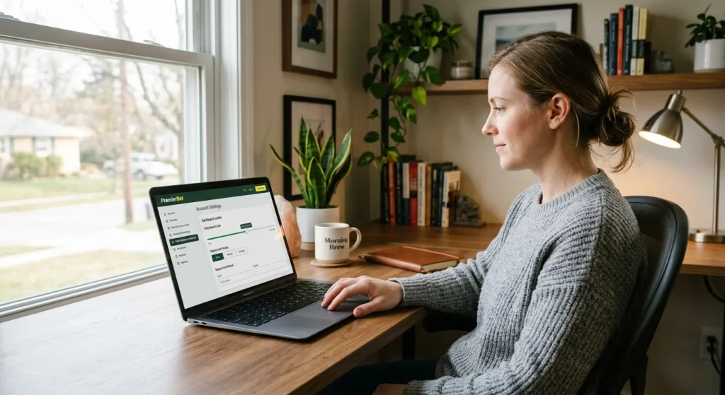 UK bettor setting a deposit limit in their bookmaker account settings