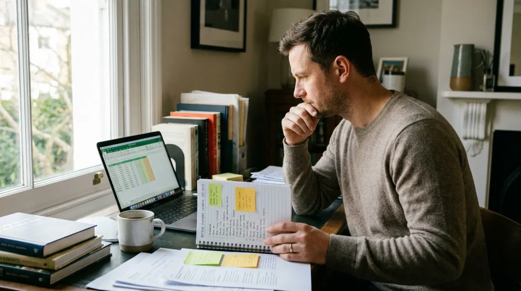 UK hockey bettor reviewing multiple bookmaker options for their betting setup